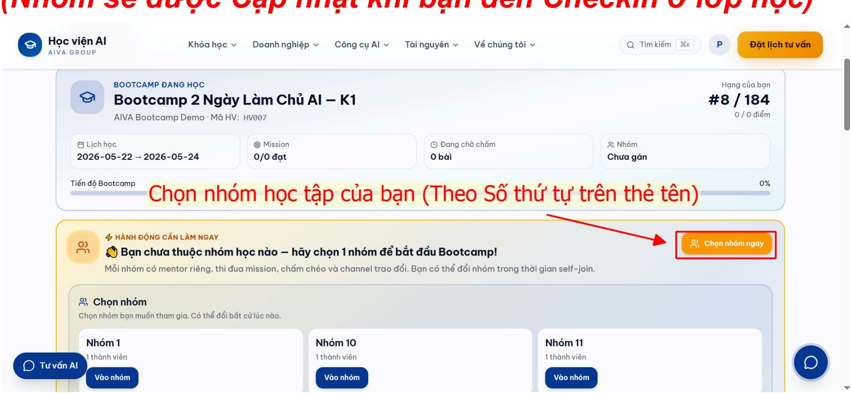 Chuẩn bị trước buổi học