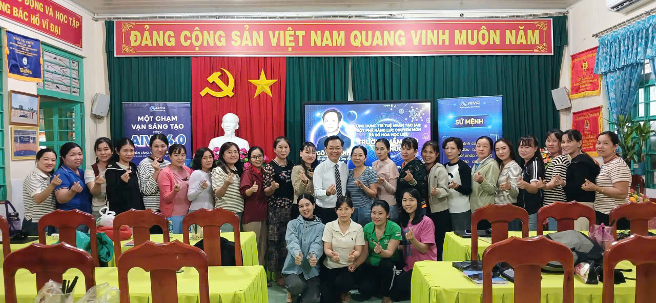 Đào tạo AI cho giáo viên Trường Mầm non Ba Chúc