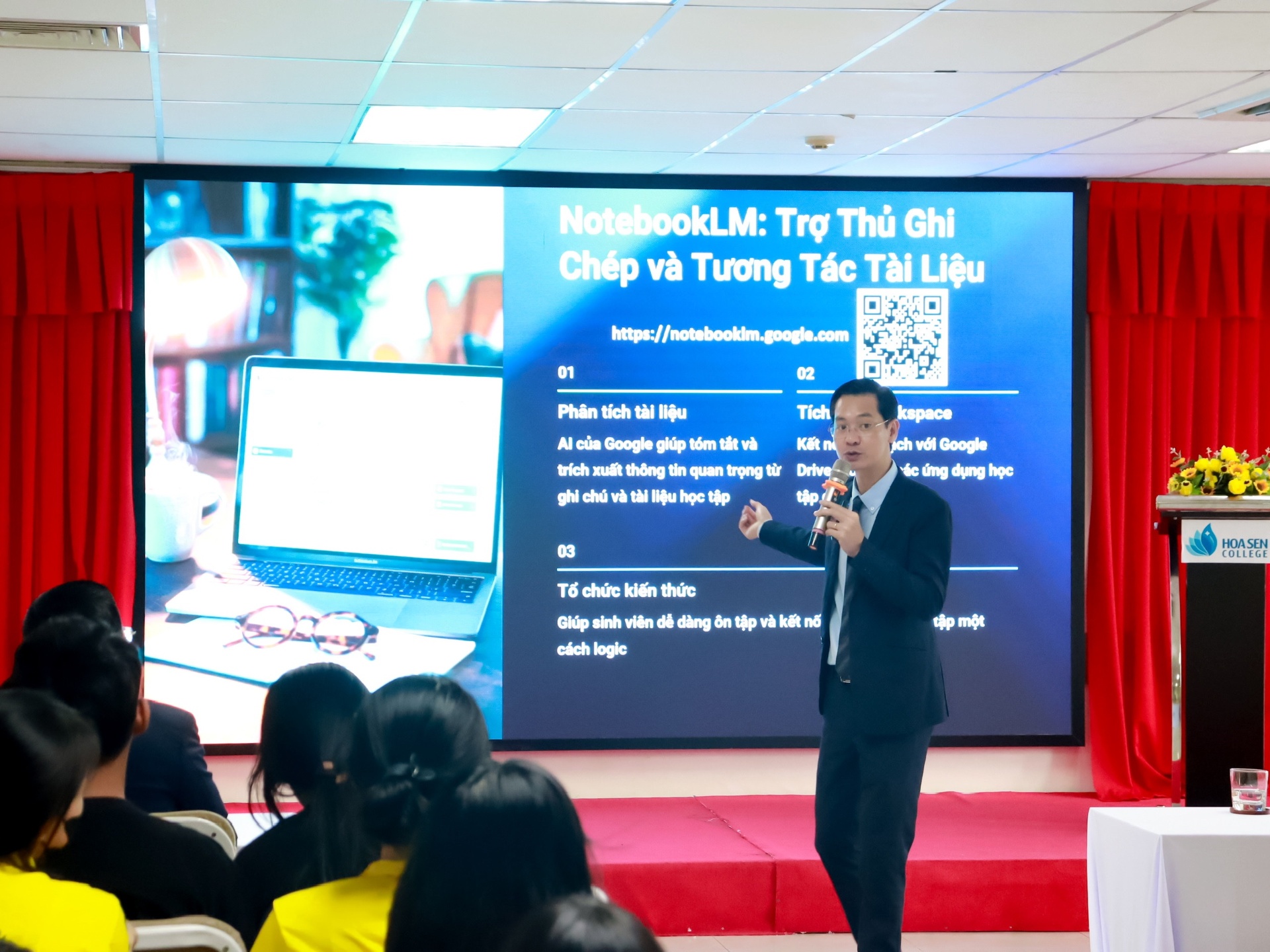 Workshop NotebookLM cho giảng viên Cao đẳng Hoa Sen