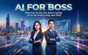 AI FOR BOSS - Khóa học AI cho chủ doanh nghiệp tối ưu lợi nhuận trong năm 2026