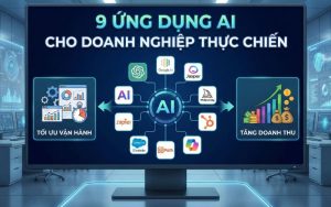 Khám phá 9 ứng dụng AI cho doanh nghiệp thực chiến giúp tối ưu vận hành và tăng doanh thu